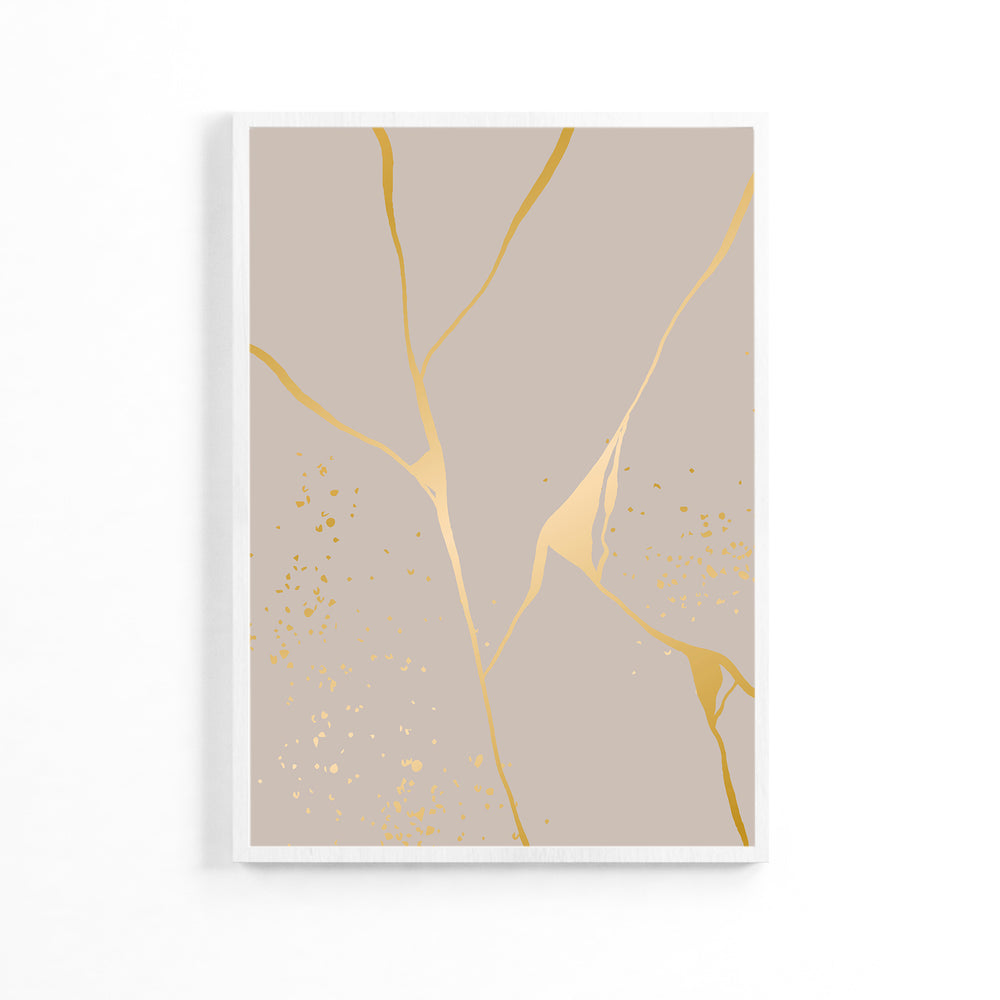 Golden Lines Lettice Poster