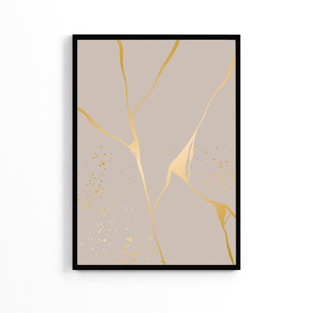 Golden Lines Lettice Poster
