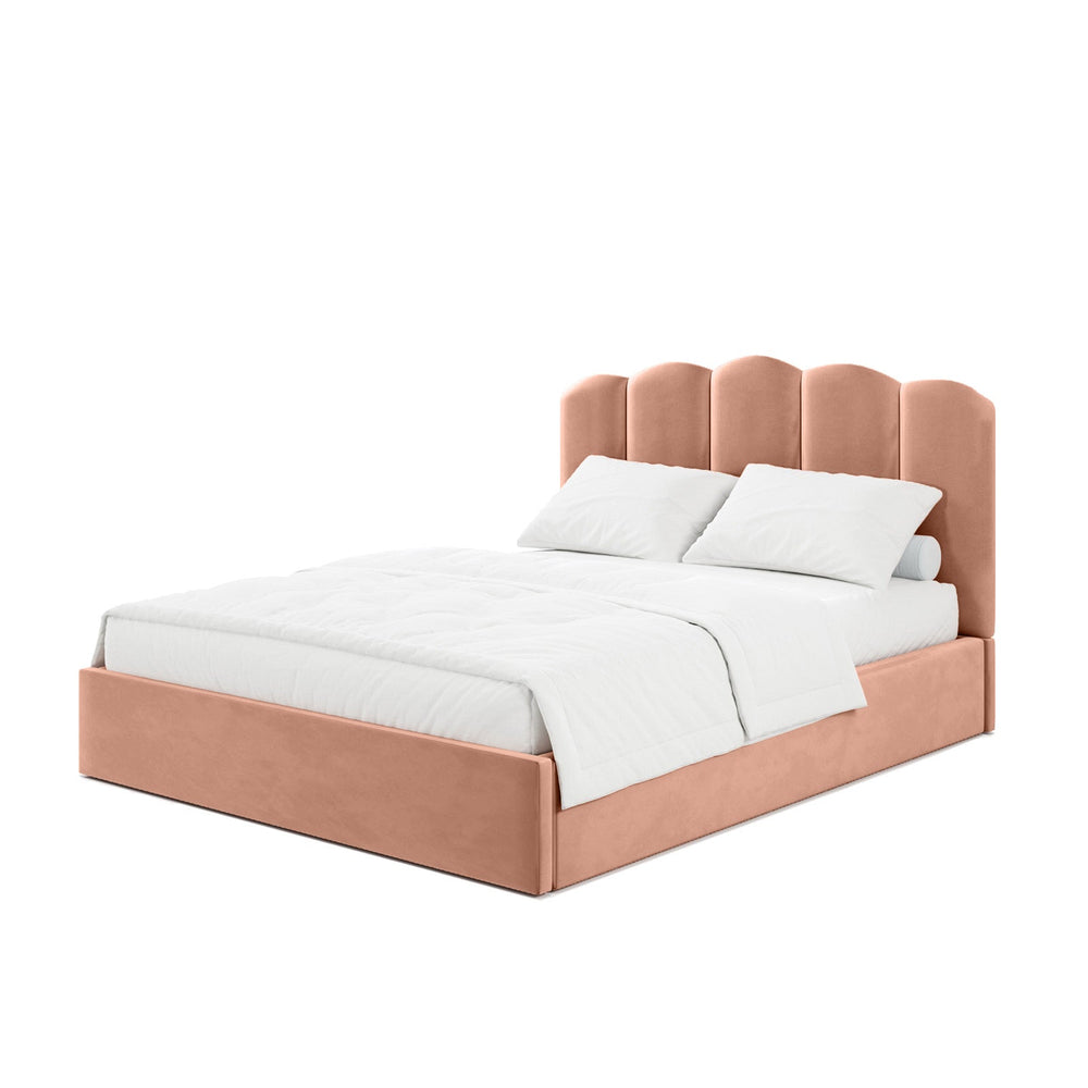 Soft Caramel Queen Size Bed