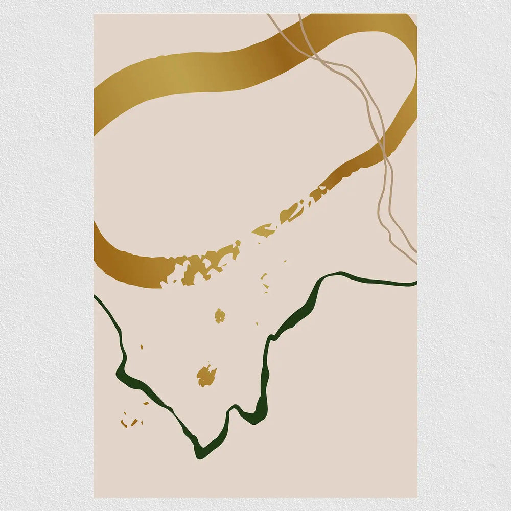 Golden Lines Solace Poster