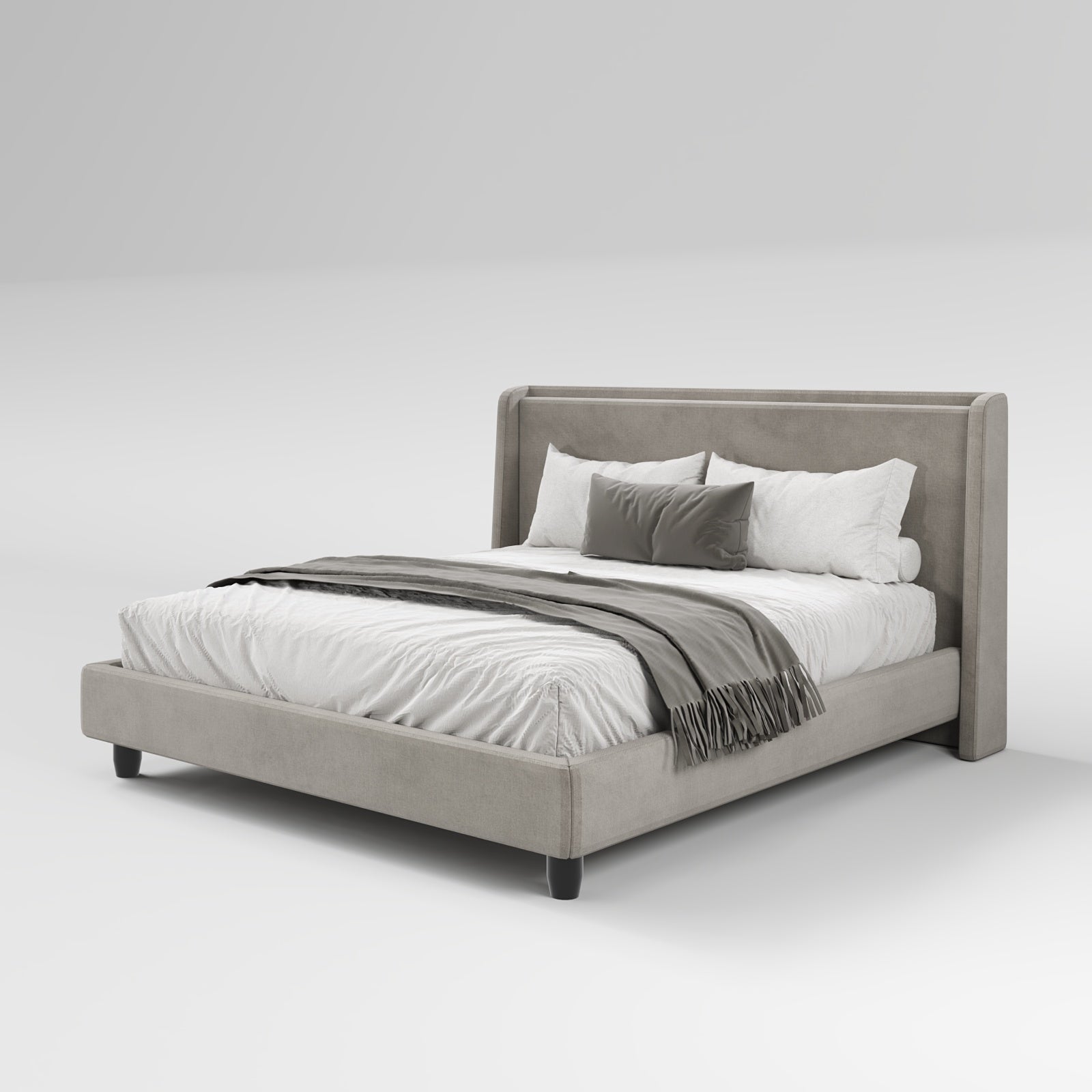 Sand Queen Size Bed