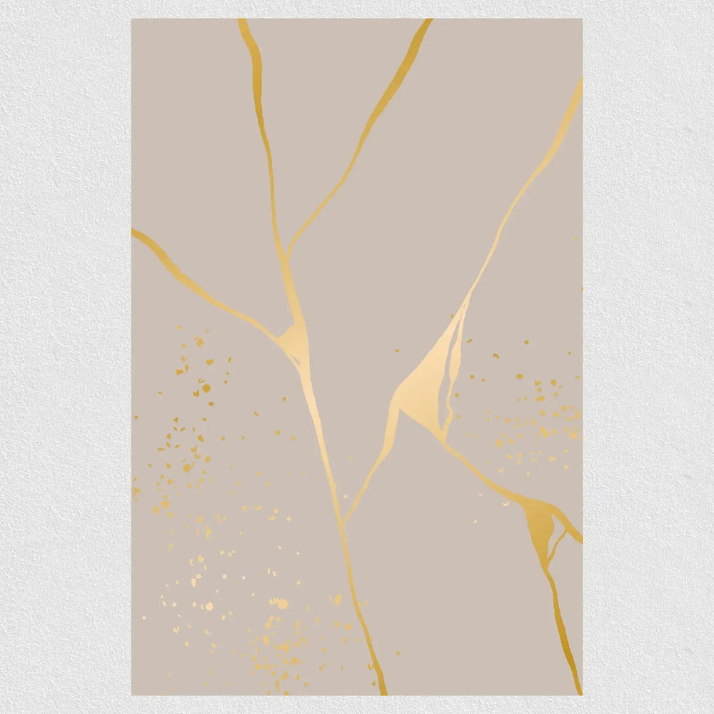 Golden Lines Lettice Poster