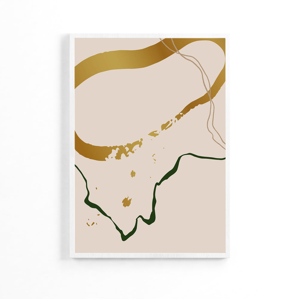 Golden Lines Solace Poster