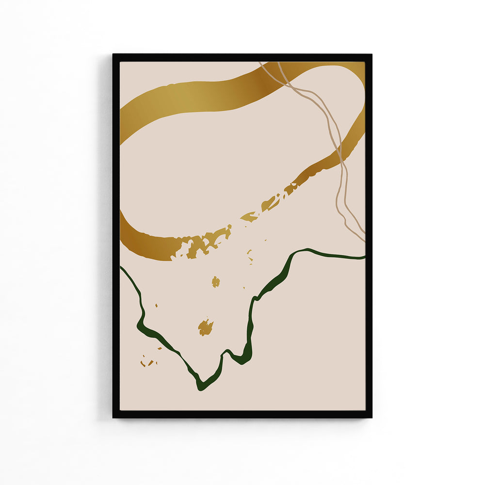 Golden Lines Solace Poster