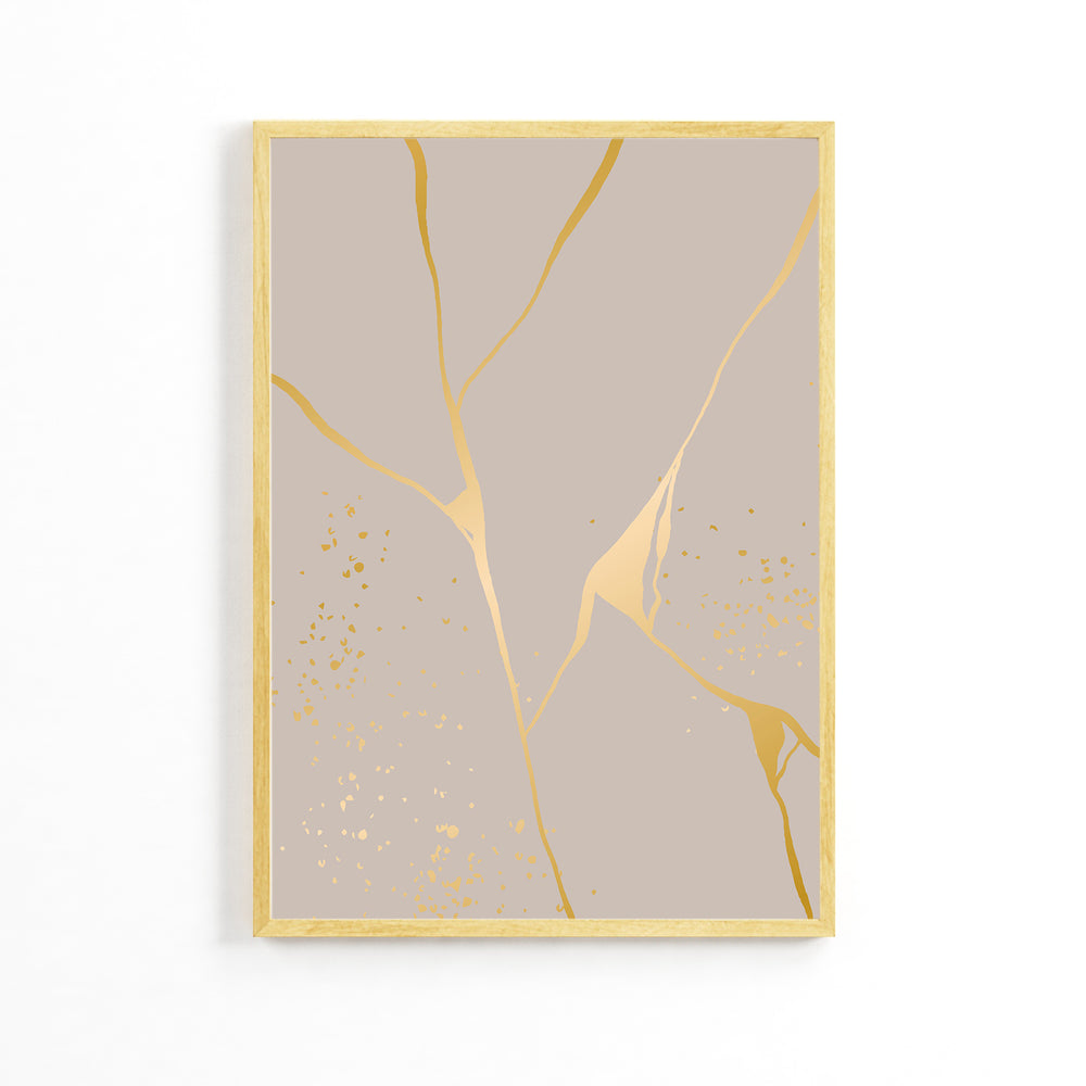 Golden Lines Lettice Poster