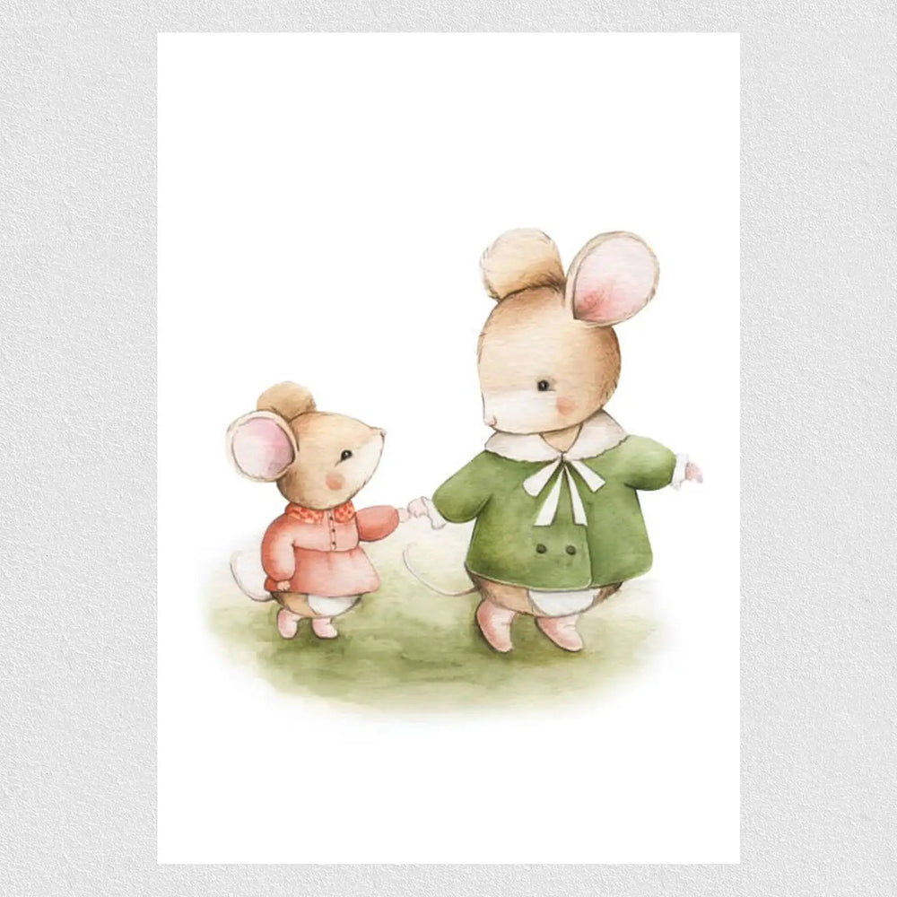 Mouse Family Kids Poster