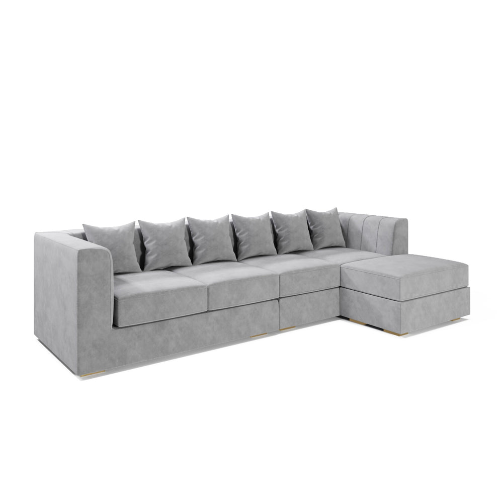 أريكة جراند لوكس الزاوية بخمس مقاعد