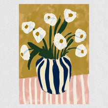 لوحة الأزهار العصرية