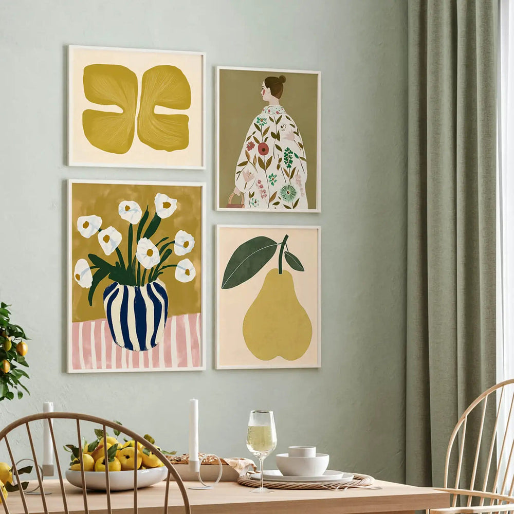 لوحة الأزهار العصرية