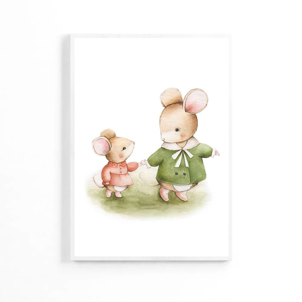 Mouse Family Kids Poster
