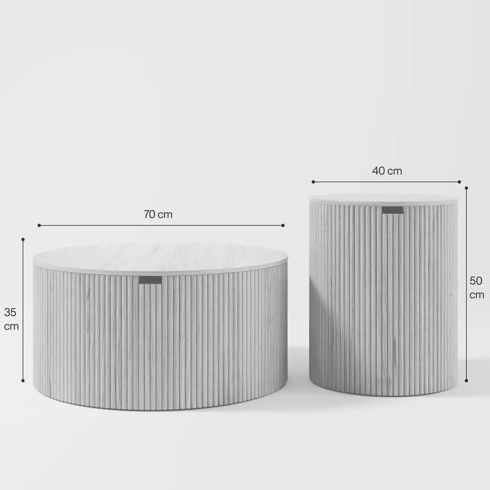 طاولة قهوة سيلين المزدوجة