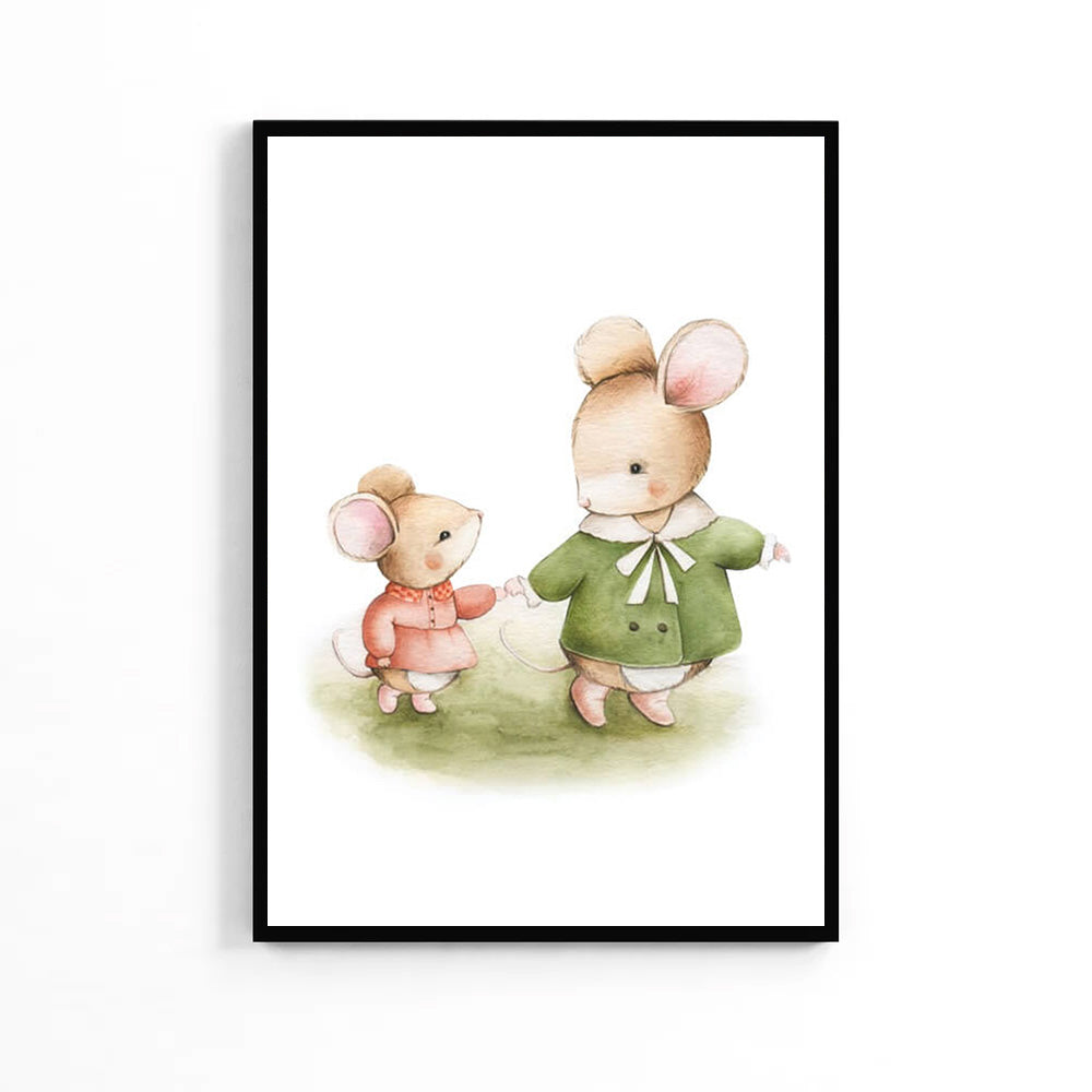 Mouse Family Kids Poster