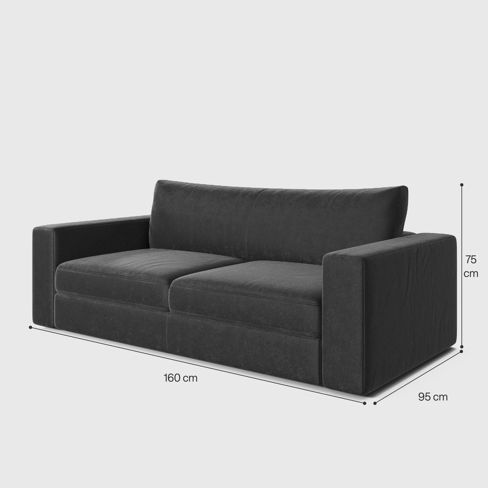 Vega 2-Seater Straight Sofa