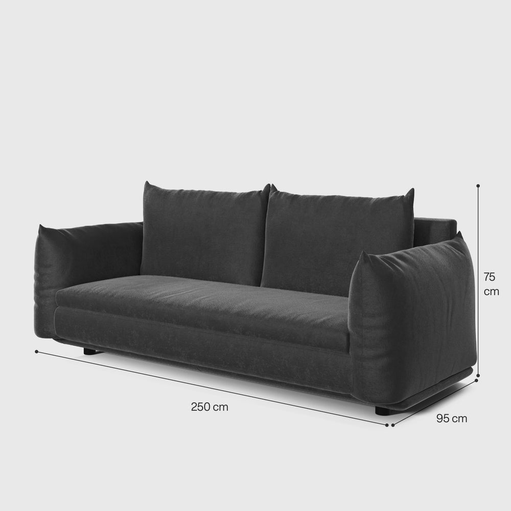 Alba 3-Seater Straight Sofa