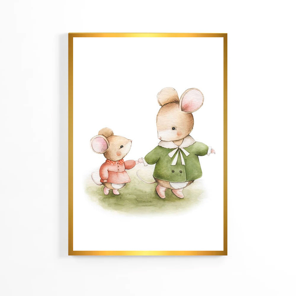 Mouse Family Kids Poster