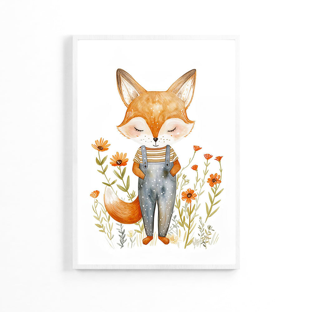 Cutie Fox Kids Poster