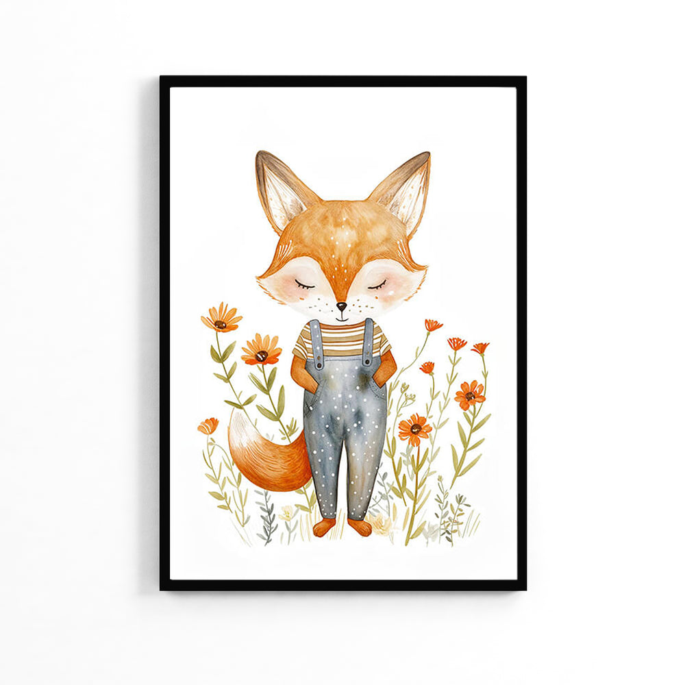 Cutie Fox Kids Poster