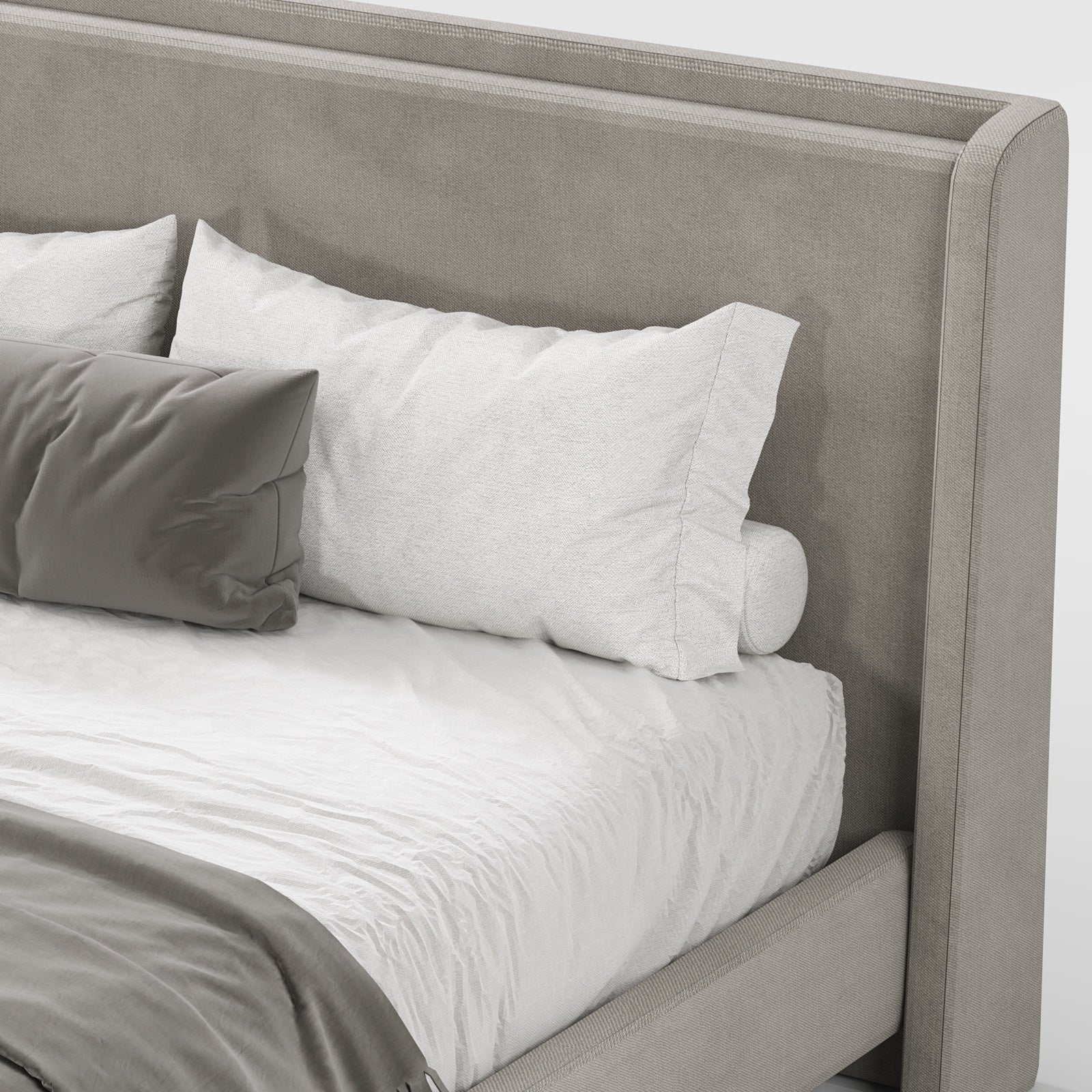 Sand Queen Size Bed