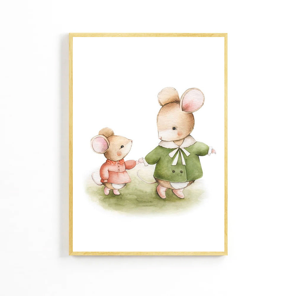 Mouse Family Kids Poster
