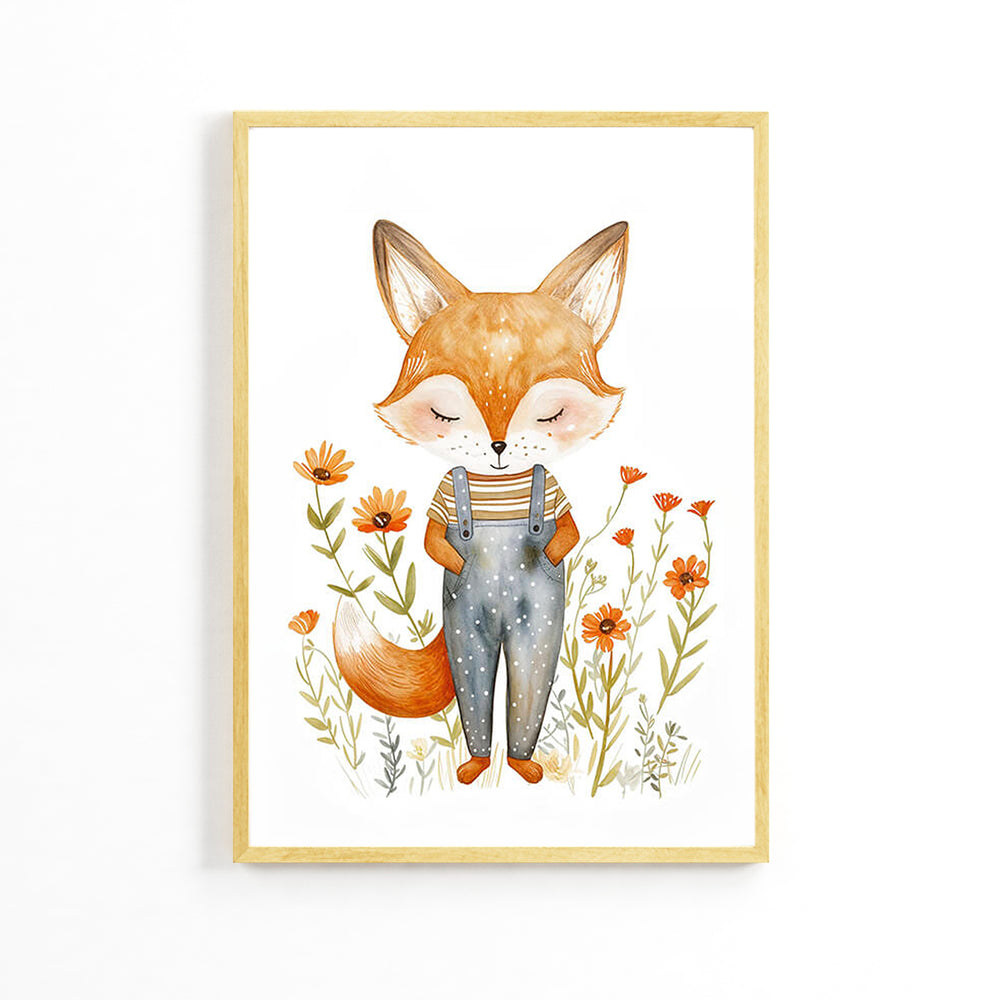 Cutie Fox Kids Poster