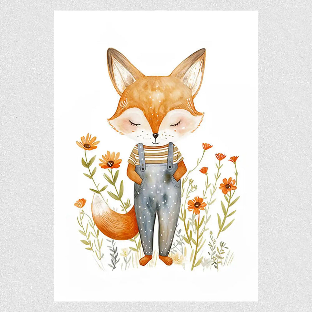 Cutie Fox Kids Poster